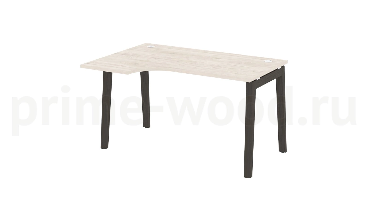 Стол эргономичный левый, опоры - массив дерева ONIX WOOD 138x98x75 - фото 4