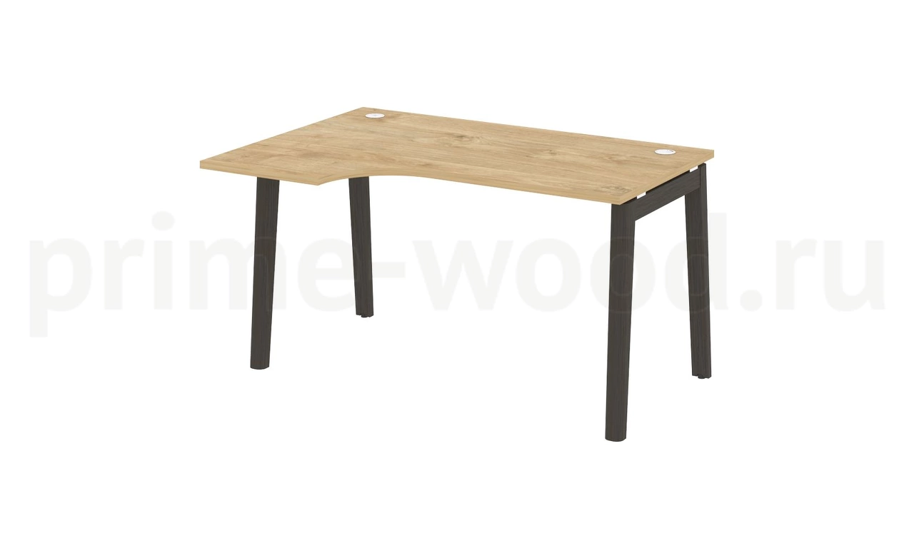 Стол эргономичный левый, опоры - массив дерева ONIX WOOD 138x98x75 - фото 8