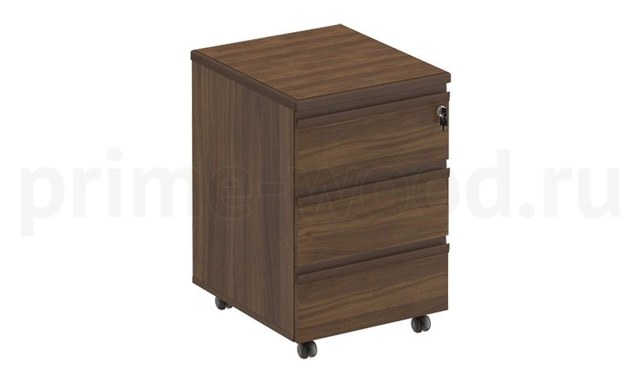 Тумба выкатная 3-ящичная с центральным замком MARK 45x51x66 - фото 1